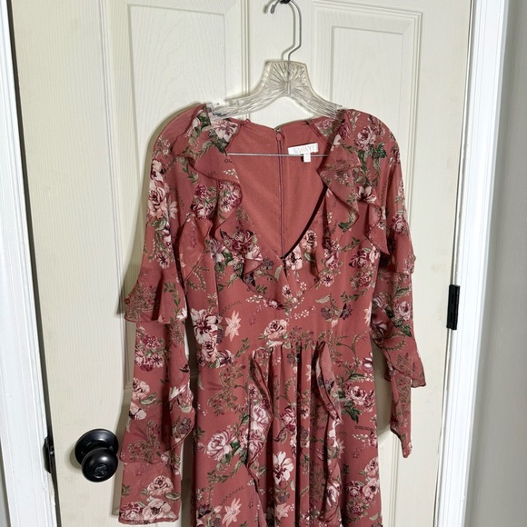 Wayf Dress Ruffle Mini Floral Dainty - Picture 2 of 8